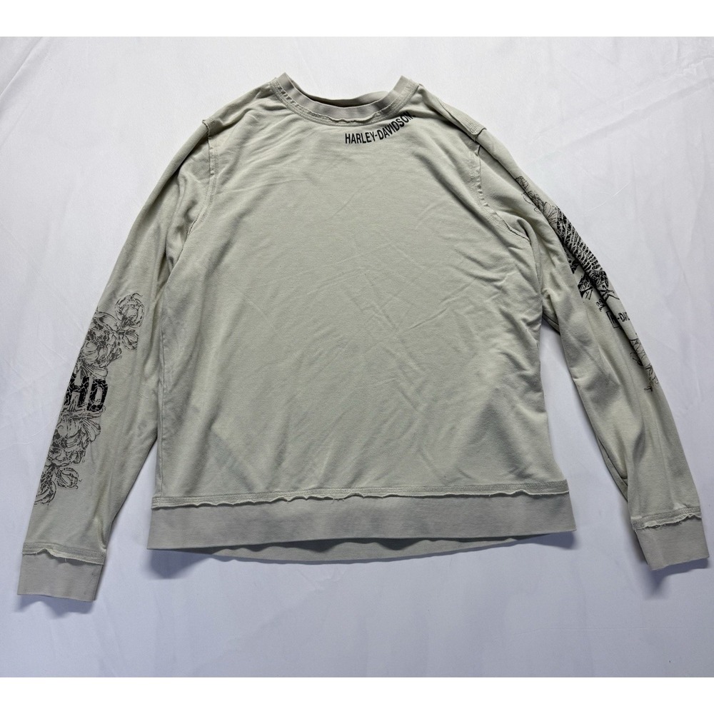 Harley‎ Davidson Long Sleeve graphic Shirt Medium genuine motorclothes